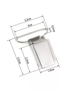 Зажим для подтяжек ш.3см арт. КА-36-1-31846