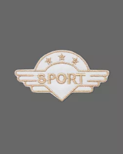 Аппликация термо "Sport" р.3,4х6,3см (в упаковке 10 шт.) арт. АД-327-7-47508.003