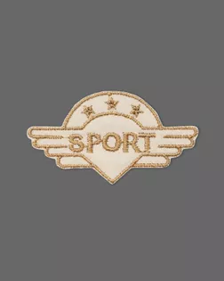 Аппликация термо "Sport" р.3,4х6,3см (в упаковке 10 шт.) арт. АД-327-8-47508.004