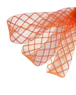 Купить Регилин плоский "Клетка" ш.4,5см 22±1м (оранжевый) арт. РС-33-1-45068 оптом в Караганде