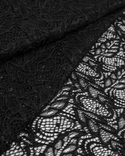 Купить Одежные ткани черного цвета 30 метров Кружево стрейч "Мими" арт. КПГС-37-1-20214.001 оптом в Караганде