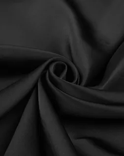 Купить Ткани для одежды черного цвета Атлас стрейч "Лаванда" арт. АО-12-12-20164.001 оптом в Череповце
