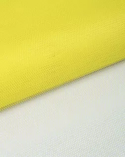 Купить Ткань Сетка желтого цвета из полиэстера Фатин жесткий арт. ФТН-4-30-4291.046 оптом в Набережных Челнах