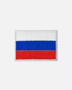 Аппликация термо "Флаг России" р.3,9х5,5см (в упаковке 10 шт.) арт. АД-317-2-47507.002