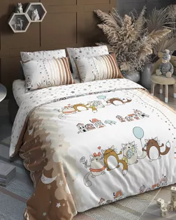 Поплин 150 ш. 105 гр. Кошкин дом рис.7316/1 арт. ПДУ-90-1-Б00409.062 Поплин 150 ш. 105 гр. Кошкин дом рис.7316/1 арт. ПДУ-90-1-Б00409.062