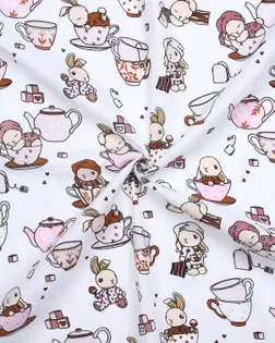 Муслин наб 135 ш. 100+-5 гр. 100% хлопок Чаепитие роз рис.7576/1 арт. МЛН-170-1-Б00454.037 Муслин наб 135 ш. 100+-5 гр. 100% хлопок Чаепитие роз рис.7576/1 арт. МЛН-170-1-Б00454.037