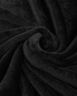 Купить Ткань флис для одежды черного цвета Велсофт арт. ФЛО-1-8-7846.009 оптом в Череповце