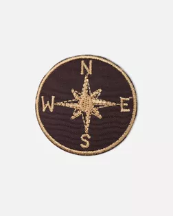 Аппликация термо "Роза ветров" д.4,8см (в упаковке 10 шт.) арт. АД-332-3-47503.003 Аппликация термо "Роза ветров" д.4,8см (в упаковке 10 шт.) арт. АД-332-3-47503.003