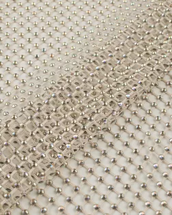 Сетка-стрейч со стразами арт. СД-401-10-21545.013 Сетка-стрейч со стразами арт. СД-401-10-21545.013