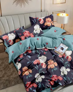 Поплин набивной  шир.220  100 % хл.  пл.115+-5   рис 912  А+Б арт. ПК-1954-1-Б00475.009