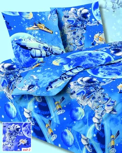 БЯЗЬ детск. 150см, 120гр, Кр.Талка, рис.  9531/1 "Космонавт" арт. ХВ-1543-1-Б00580.022