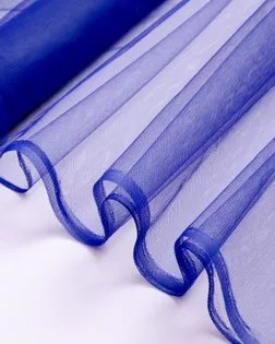 Купить Ткань сетка синего цвета из Китая Фатин жесткий арт. ФТН-4-28-4291.044 оптом в Караганде