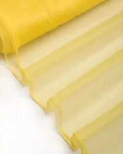Купить Ткань Сетка желтого цвета из полиэстера Фатин металлик 1,5м арт. ФТН-3-45-3232.020 оптом в Набережных Челнах