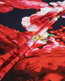 Масло принт "Крупные цветы с ягодами" арт. ТПР-59-3-20838.026