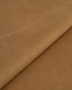 Купить Одежные ткани коричневого цвета 30 метров Замша на флисе арт. ЗАМ-41-9-21001.009 оптом в Алматы