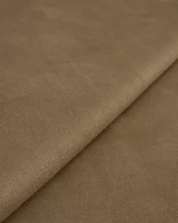 Купить Одежные ткани коричневого цвета 30 метров Замша на флисе арт. ЗАМ-41-6-21001.005 оптом в Алматы