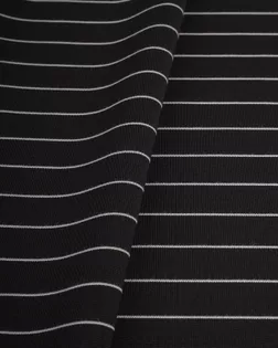 Купить Одежные ткани черного цвета 30 метров Трикотаж полоска "Элис" тканая арт. ТДП-502-1-20758.001 оптом в Караганде