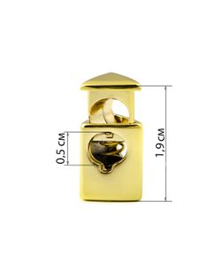 Купить Фиксаторы шнура металлические Фиксатор металл р.1х1,9см (20шт) арт. ФМ-6-1-34535 оптом в Липецке