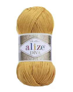 Пряжа ALIZE 'Diva' 100гр. 350м. (100% микрофибра) ТУ (488 темно-желтый) арт. АРС-51907-1-АРС0001029221 Пряжа ALIZE 'Diva' 100гр. 350м. (100% микрофибра) ТУ (488 темно-желтый) арт. АРС-51907-1-АРС0001029221