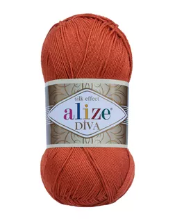 Пряжа ALIZE 'Diva' 100гр. 350м. (100% микрофибра) ТУ (36 терракот) арт. АРС-51912-1-АРС0001067177