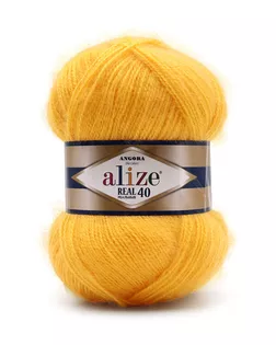 Пряжа ALIZE 'Angora real 40' 100 гр. 430м (40% шерсть, 60% акрил) (216 желтый) арт. АРС-45865-1-АРС0001086002