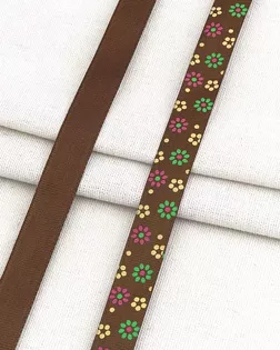 Лента репсовая 'Цветочки мелкие 2' 1,5см*45,72м (15147 коричневый) арт. АРС-65768-1-АРС0001141678 Лента репсовая 'Цветочки мелкие 2' 1,5см*45,72м (15147 коричневый) арт. АРС-65768-1-АРС0001141678