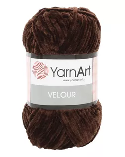 Пряжа YarnArt 'Velour' 100г 170м (100% микрополиэстер) (852 шоколад) арт. АРС-57434-1-АРС0001146505