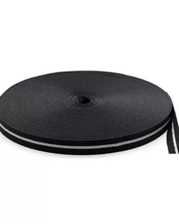 Лента прикладная светоотражающая С3390 ш.1см 25м (005 черный) арт. АРС-35818-1-АРС0001152169