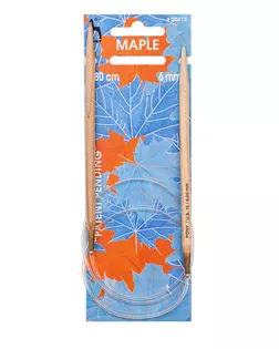 30413 Спицы вязальные круговые 6,00мм*80см, клен PONY арт. АРС-34803-1-АРС0001200324