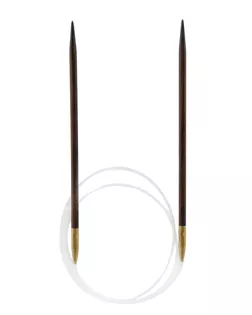 50910 Спицы вязальные круговые Rosewood 4,50мм*80см, розовое дерево PONY арт. АРС-63988-1-АРС0001204664