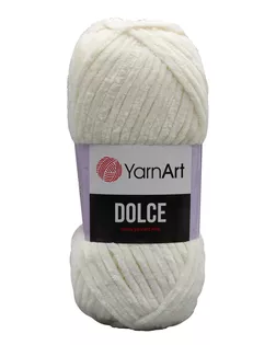 Пряжа YarnArt 'Dolce' 100гр 120м (100% микрополиэстер) (741 белоснежный) арт. АРС-46948-1-АРС0001210455