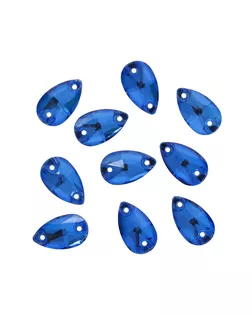 ХК011НН712 Хрустальные стразы пришивные формы 'капля', синий 7х12 мм 10 шт/упак. арт. АРС-43166-1-АРС0001211330