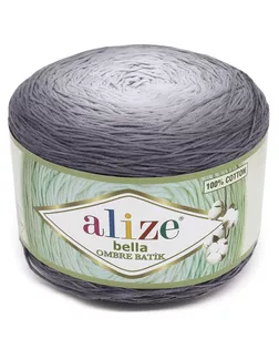 Пряжа Alize 'Bella Ombre Batik' 250г 900м (100% хлопок) (7411 серо-голубой) арт. АРС-53140-1-АРС0001213904