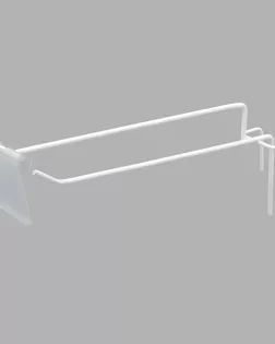 Крючок штыревой на сетку L-180мм, с приспособлением для ценника (белый)б/у арт. АРС-63850-1-АРС0001217936