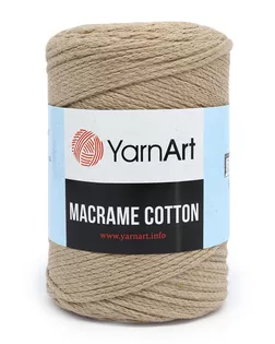 Пряжа YarnArt 'Macrame Cotton' 250гр 225м (80% хлопок, 20% полиэстер) (768 пыльный беж) арт. АРС-44965-1-АРС0001220365
