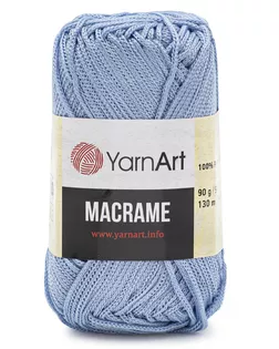 Пряжа YarnArt 'Macrame' 90гр 130м (100% полиэстер) (133 голубой) арт. АРС-47708-1-АРС0001233649