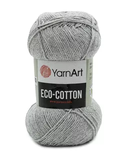 Пряжа YarnArt 'Eco Cotton' 100гр 220м (80% хлопок, 20% полиэстер) (763 светло-серый) арт. АРС-47808-1-АРС0001234120