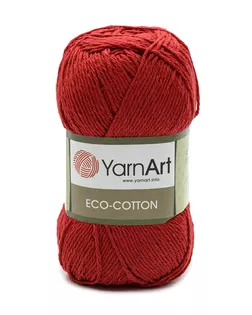 Пряжа YarnArt 'Eco Cotton' 100гр 220м (80% хлопок, 20% полиэстер) (769 красный) арт. АРС-47809-1-АРС0001234123