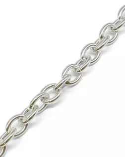 Цепь алюминиевая K10356, 11,7х14,7мм, боб(10м) (никель) арт. АРС-33711-1-АРС0001237153