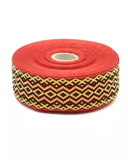 С3379Г17 Лента жаккардовая рис. 9433 50мм*25м (красный) арт. АРС-48314-1-АРС0001241714