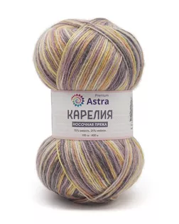 Пряжа Astra Premium 'Карелия' носочная (Karelia sock) 100гр 400м (75% шерсть, 25% нейлон) (1003) арт. АРС-37625-1-АРС0001246094