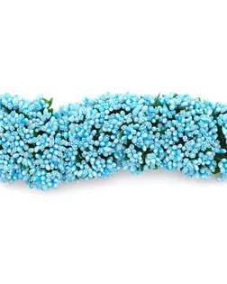 AR554 Букетик декоративных цветов, 2см (12шт/упак) (синий) арт. АРС-39345-1-АРС0001247631