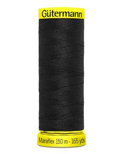 777000 Нить Maraflex для трикотажных материалов, 150м, 100% ПБТ, Gutermann (000 черный) арт. АРС-37928-1-АРС0001249978