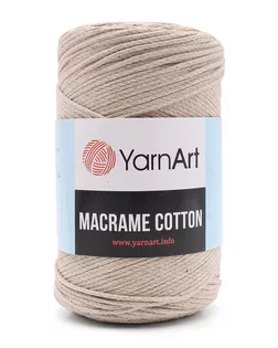 Пряжа YarnArt 'Macrame Cotton' 250гр 225м (80% хлопок, 20% полиэстер) (753 серо-бежевый) арт. АРС-51800-1-АРС0001272061