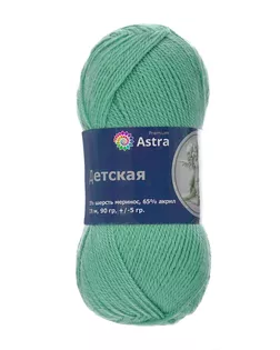 Пряжа Astra Premium 'Детская' 90гр. 270м (35% шерсть меринос, 65% акрил) (145 ледяная мята) арт. АРС-60375-1-АРС0001281625