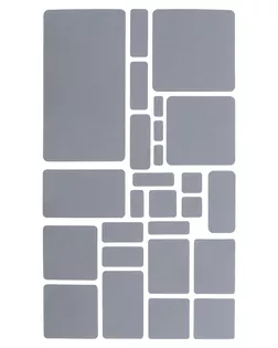 AC13 Набор заплаток самоклеящихся светоотражающих, квадрат/прямоугольник, 145x245мм арт. АРС-65306-1-АРС0001285199