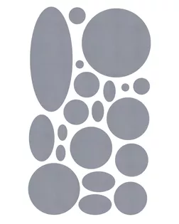 AC14 Набор заплаток самоклеящихся светоотражающих, круг/овал, 145x245мм арт. АРС-65450-1-АРС0001285200