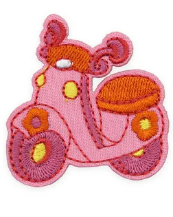 Термоаппликация 'Розовый скутер', 5,4*5,4см, Hobby&Pro арт. АРС-58735-1-АРС0001287130