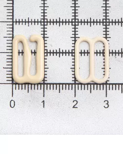Крючки и регуляторы для бретелей бюстгальтера 12 мм, металл/эмаль, 18 шт/упак, цвет телесный арт. АРС-57795-1-АРС0001288584