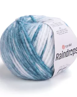 Пряжа YarnArt 'Raindrops' 50гр 115м (18% шерсть, 35% полиамид, 47% акрил) (2901 серо-бирюзовый меланж) арт. АРС-58228-1-АРС0001290465